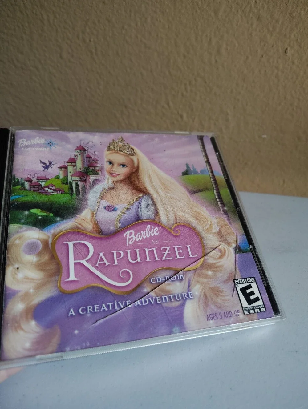 Barbie Rapunzel A Creative Adventure PC Game CD-ROM Mattel Rare Used Vintage